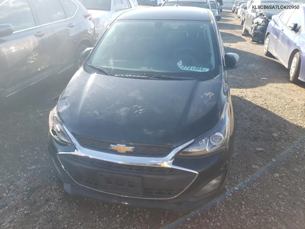 2020 Chevrolet Spark Ls VIN: KL8CB6SA7LC420950 Lot: 72741464