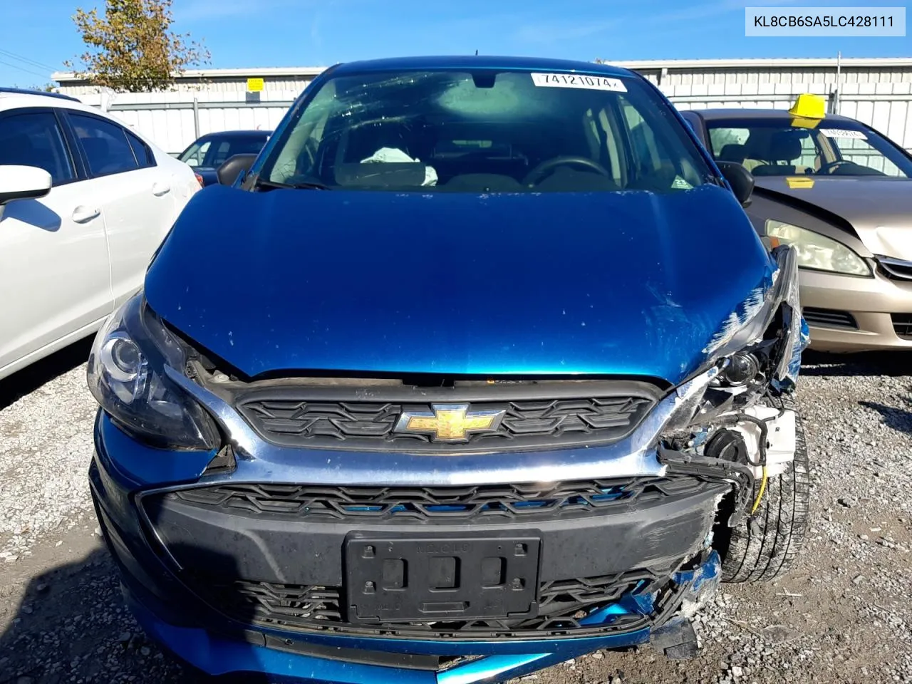 2020 Chevrolet Spark Ls VIN: KL8CB6SA5LC428111 Lot: 74121074