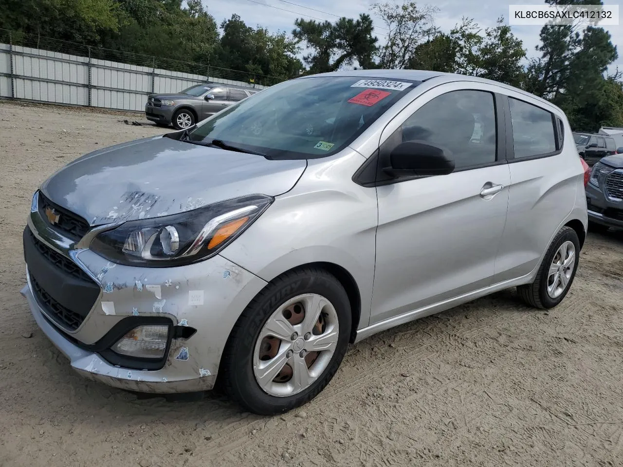 2020 Chevrolet Spark Ls VIN: KL8CB6SAXLC412132 Lot: 74950324