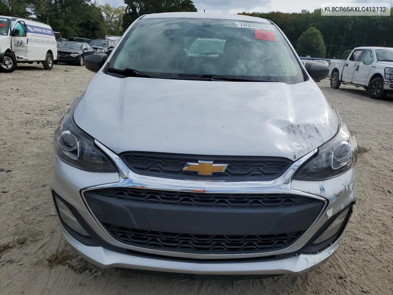 2020 Chevrolet Spark Ls VIN: KL8CB6SAXLC412132 Lot: 74950324