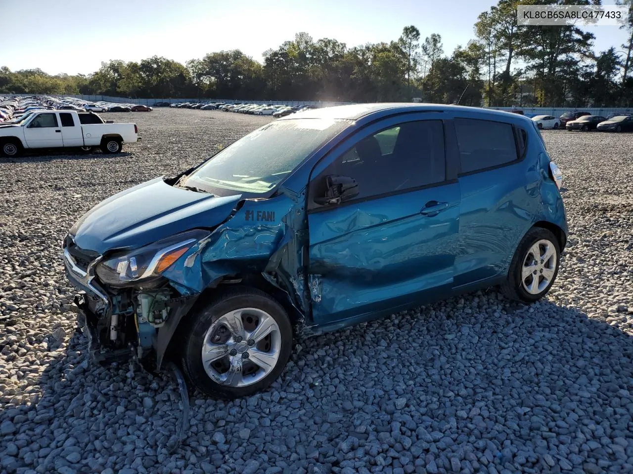 2020 Chevrolet Spark Ls VIN: KL8CB6SA8LC477433 Lot: 75508534