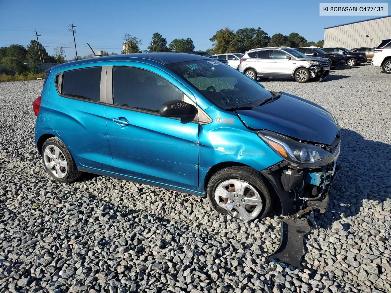 2020 Chevrolet Spark Ls VIN: KL8CB6SA8LC477433 Lot: 75508534