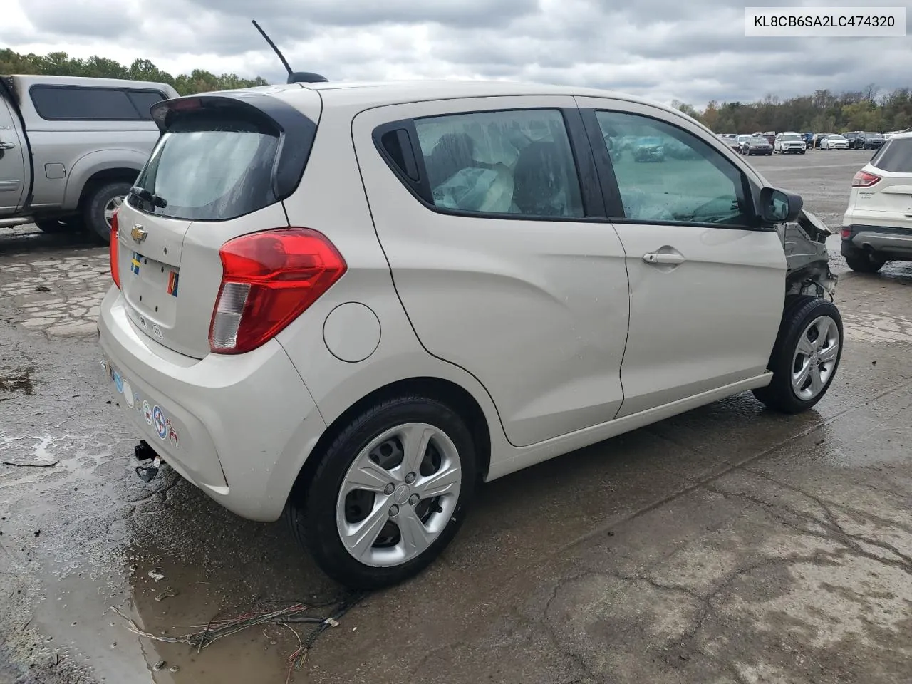 2020 Chevrolet Spark Ls VIN: KL8CB6SA2LC474320 Lot: 75538494