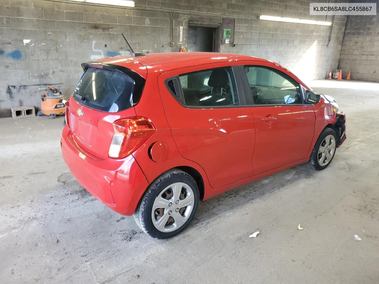 2020 Chevrolet Spark Ls VIN: KL8CB6SA8LC455867 Lot: 75795004