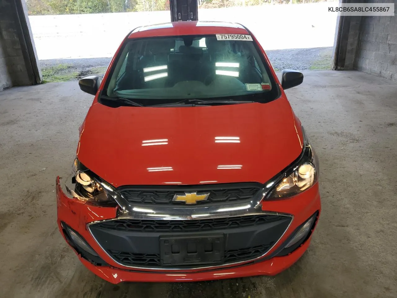 2020 Chevrolet Spark Ls VIN: KL8CB6SA8LC455867 Lot: 75795004