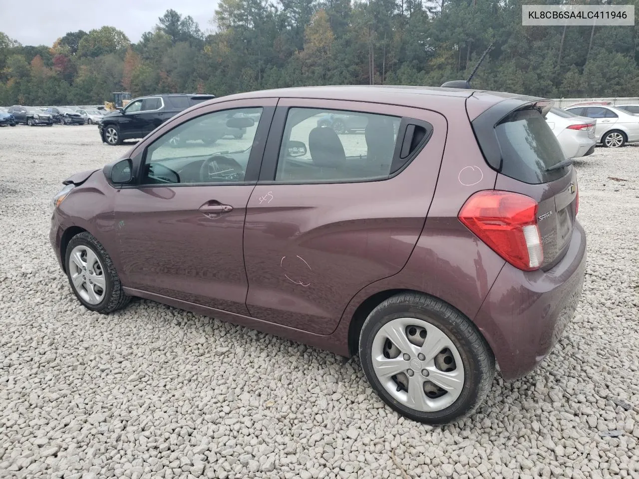 2020 Chevrolet Spark Ls VIN: KL8CB6SA4LC411946 Lot: 77715764