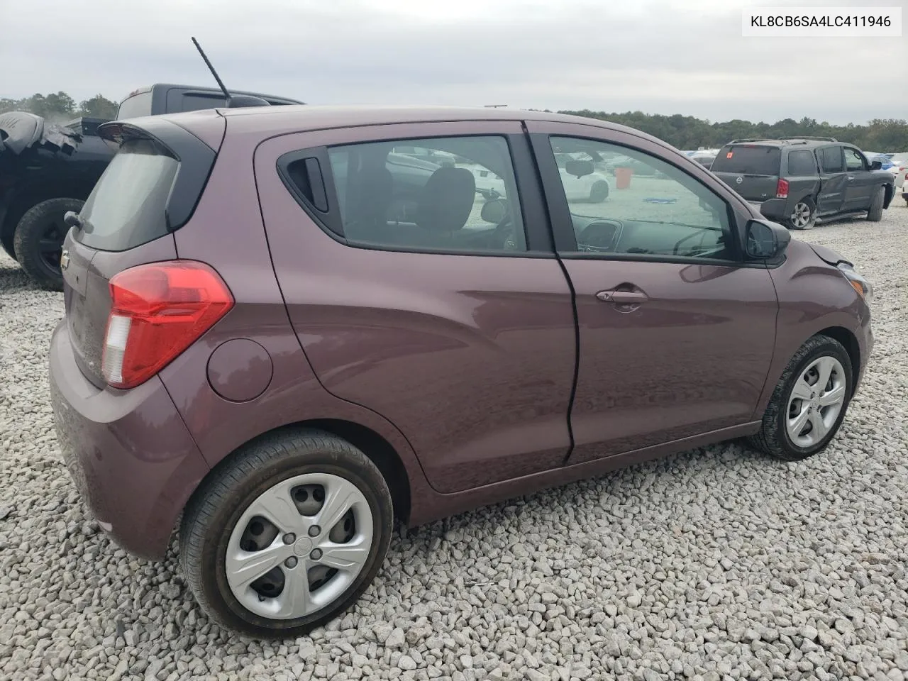 2020 Chevrolet Spark Ls VIN: KL8CB6SA4LC411946 Lot: 77715764