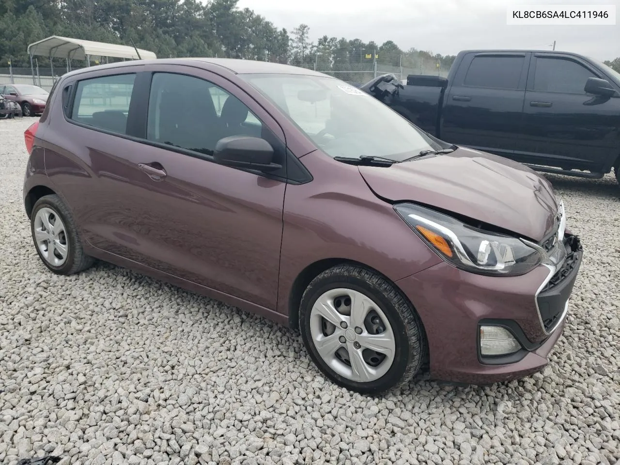 2020 Chevrolet Spark Ls VIN: KL8CB6SA4LC411946 Lot: 77715764