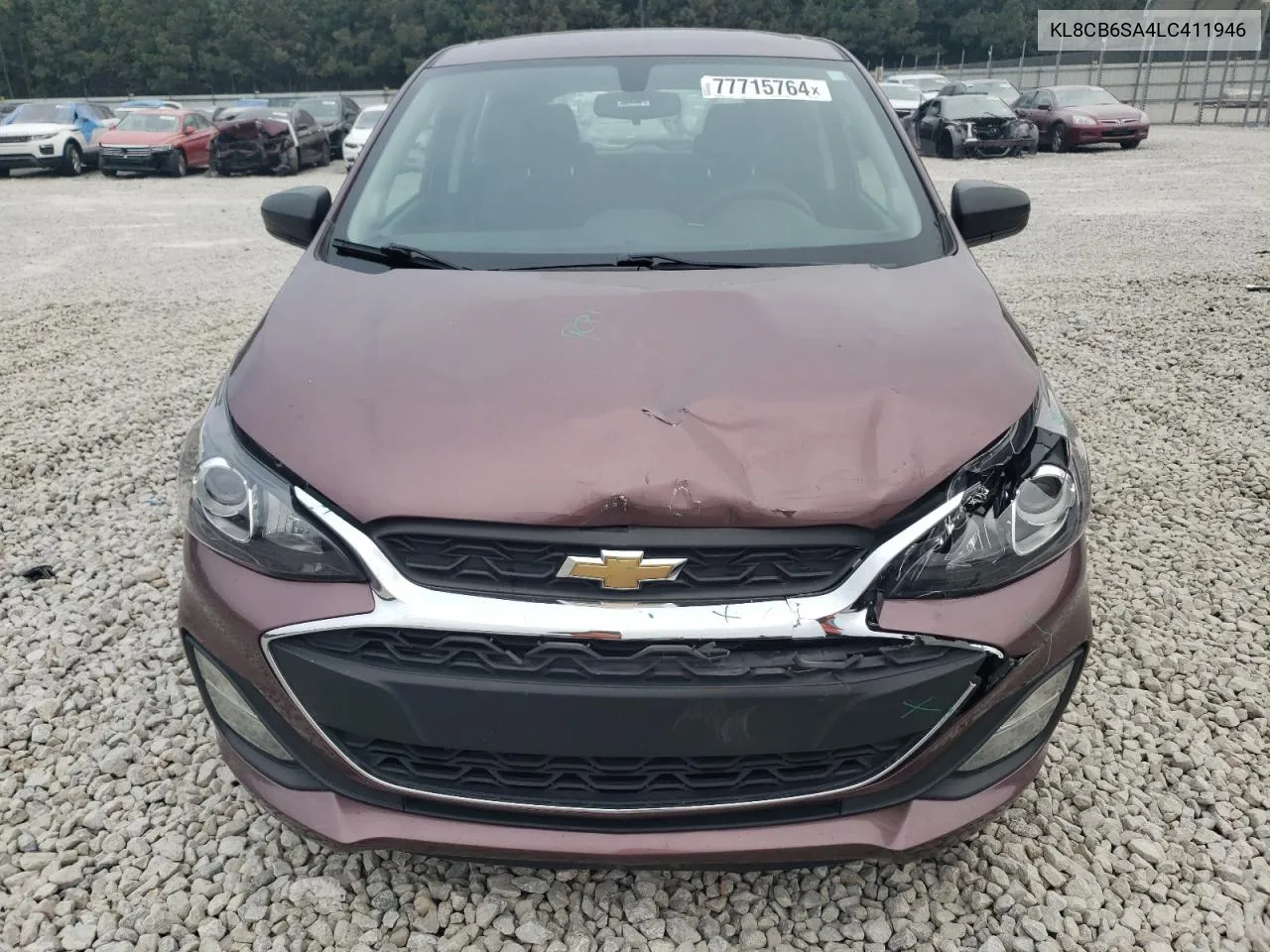 2020 Chevrolet Spark Ls VIN: KL8CB6SA4LC411946 Lot: 77715764