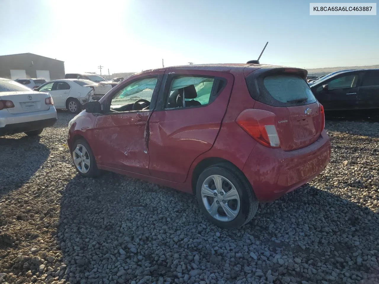 2020 Chevrolet Spark Ls VIN: KL8CA6SA6LC463887 Lot: 79428774