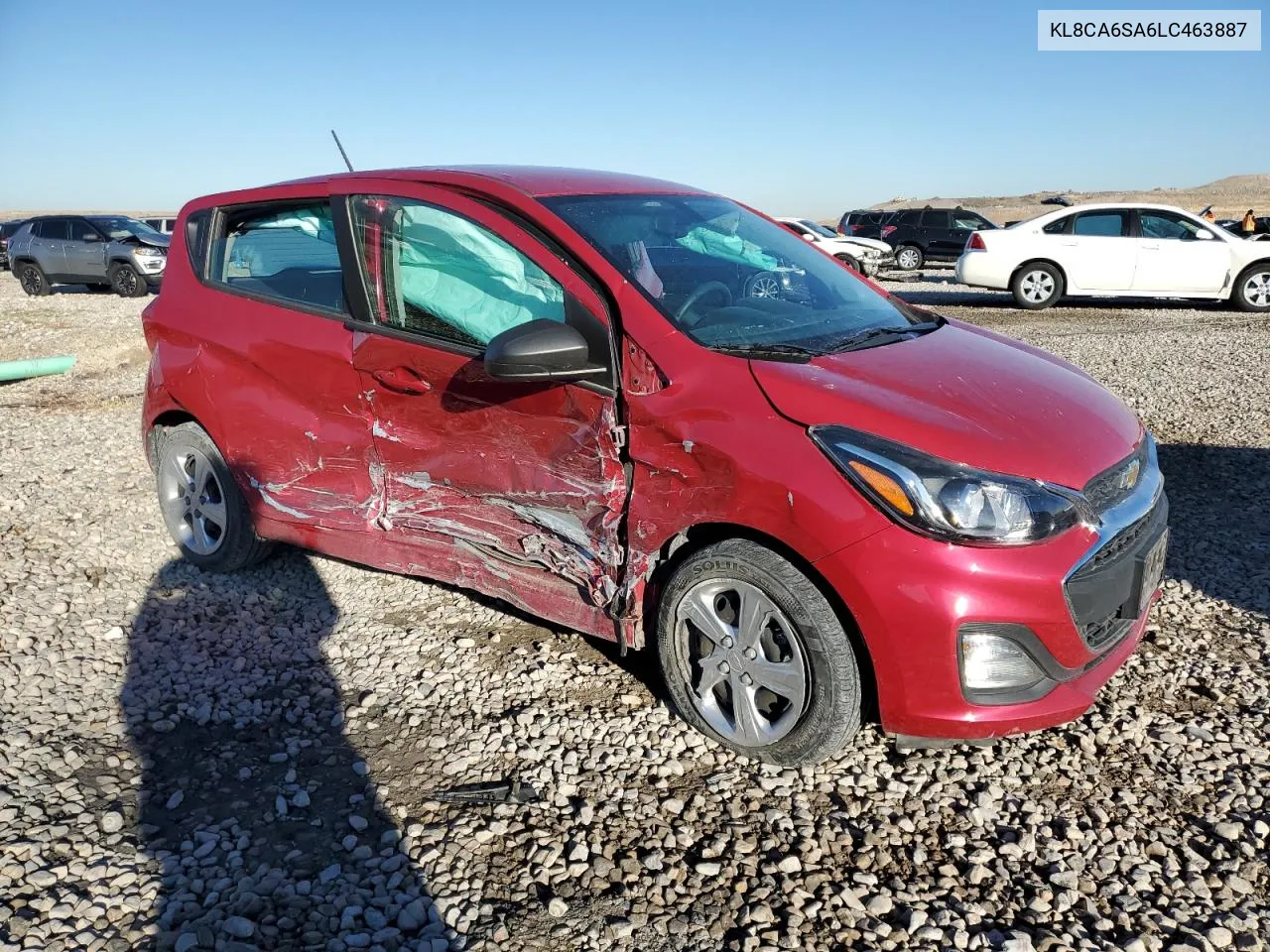 2020 Chevrolet Spark Ls VIN: KL8CA6SA6LC463887 Lot: 79428774