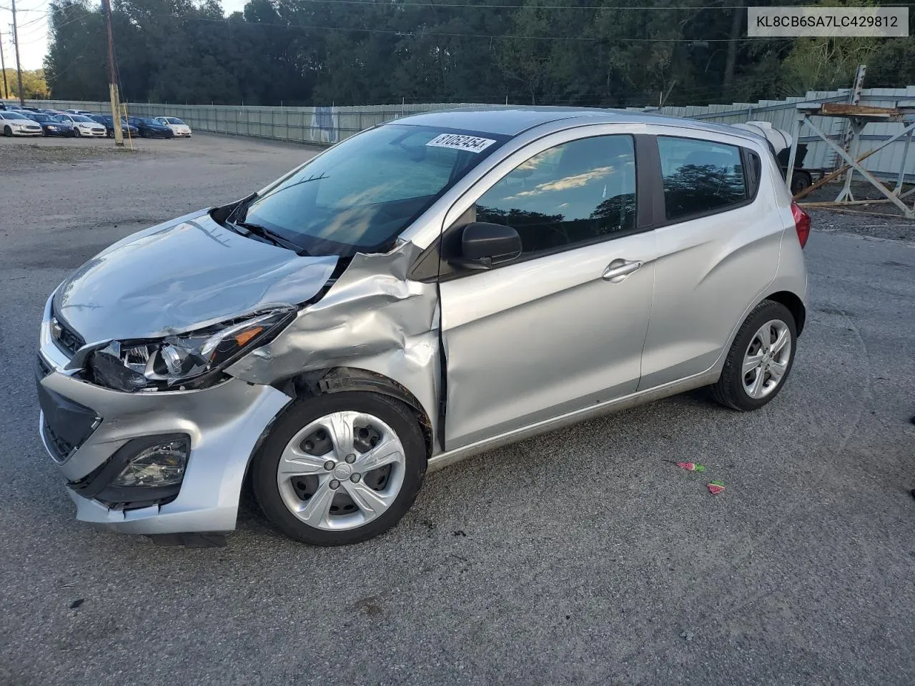 2020 Chevrolet Spark Ls VIN: KL8CB6SA7LC429812 Lot: 81052454