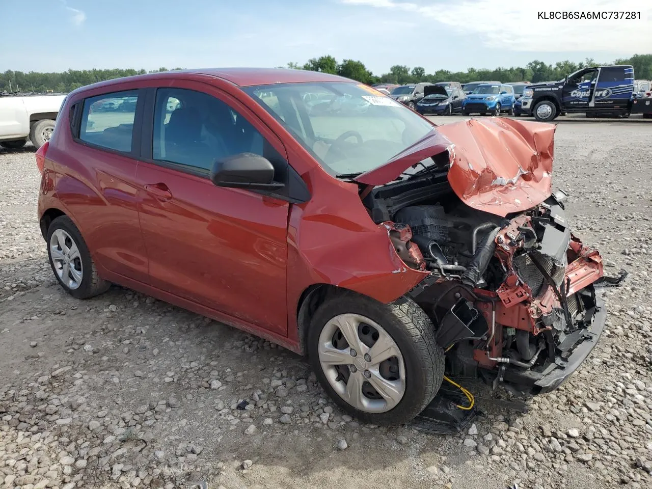 2021 Chevrolet Spark Ls VIN: KL8CB6SA6MC737281 Lot: 56807724