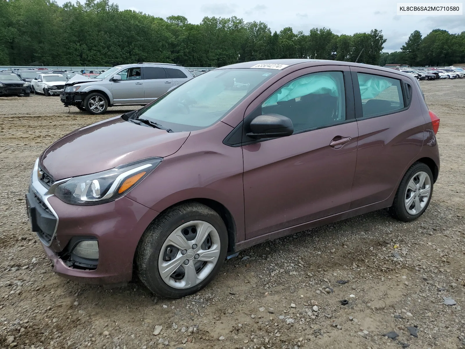 2021 Chevrolet Spark Ls VIN: KL8CB6SA2MC710580 Lot: 63504274