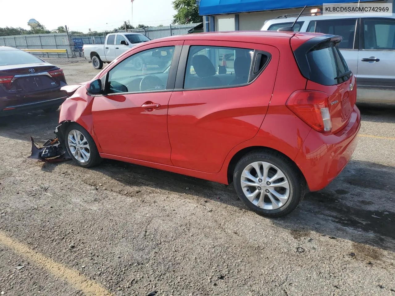 2021 Chevrolet Spark 1Lt VIN: KL8CD6SA0MC742969 Lot: 65836134