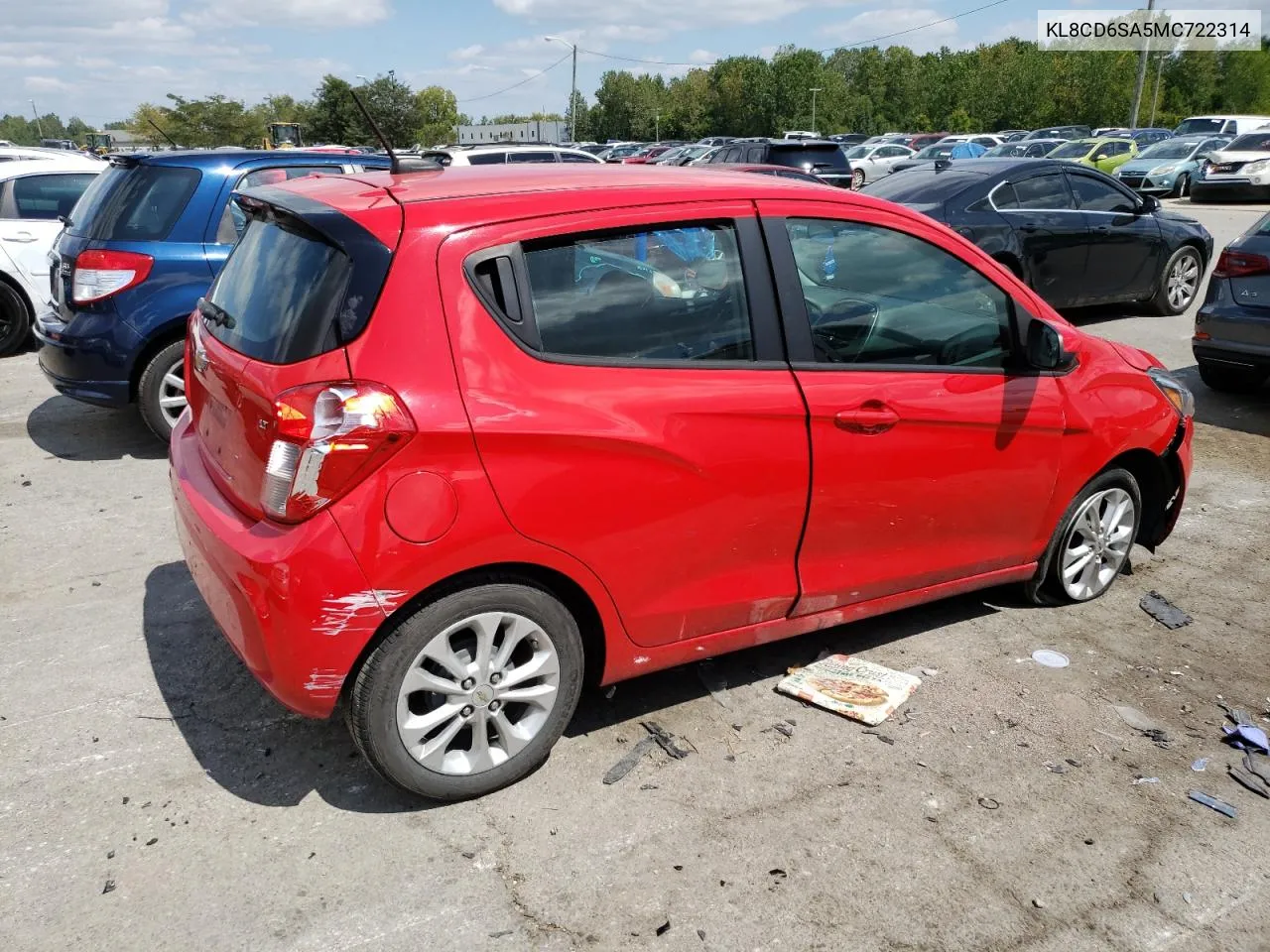 2021 Chevrolet Spark 1Lt VIN: KL8CD6SA5MC722314 Lot: 67841024