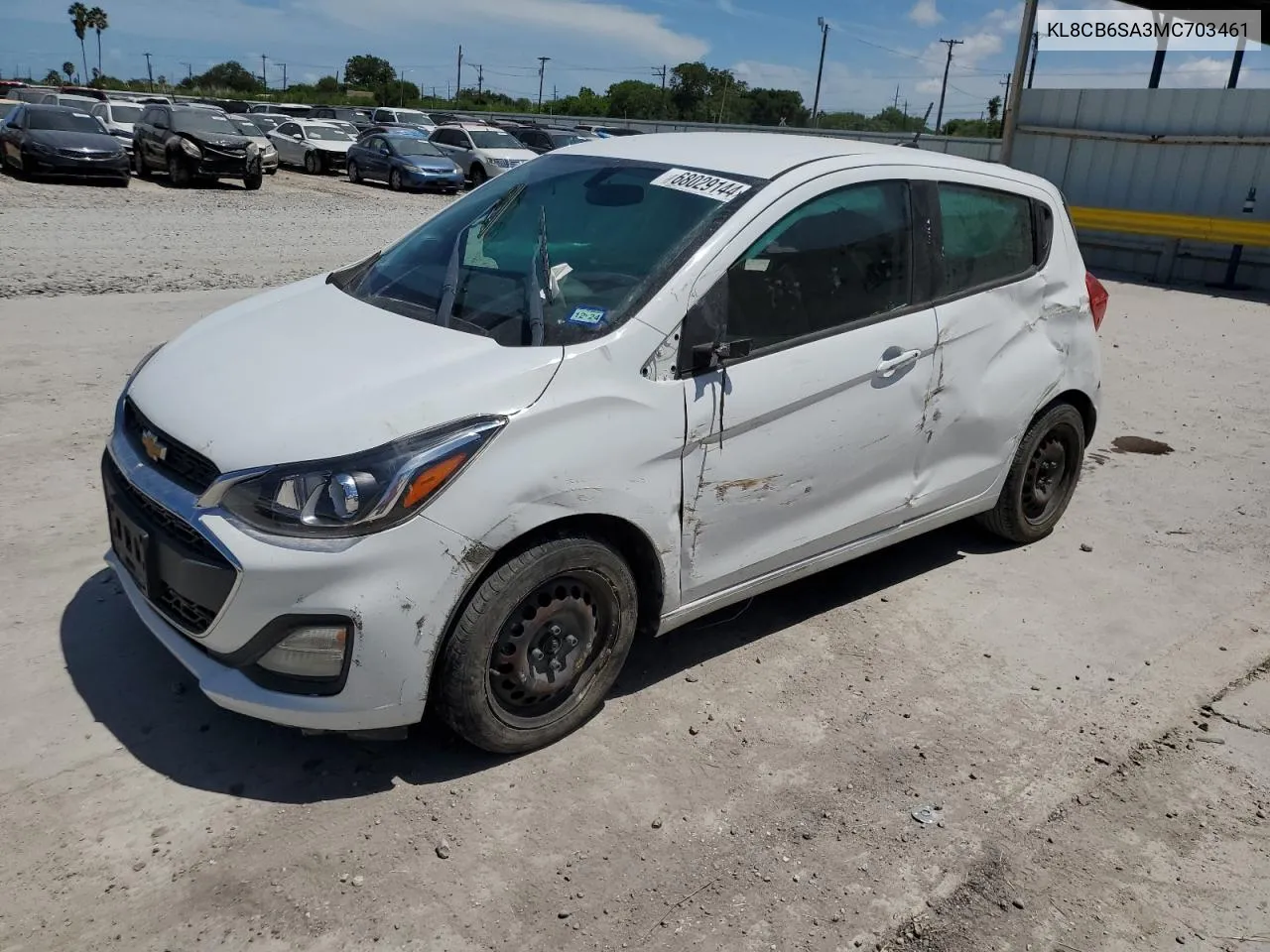 2021 Chevrolet Spark Ls VIN: KL8CB6SA3MC703461 Lot: 68029144