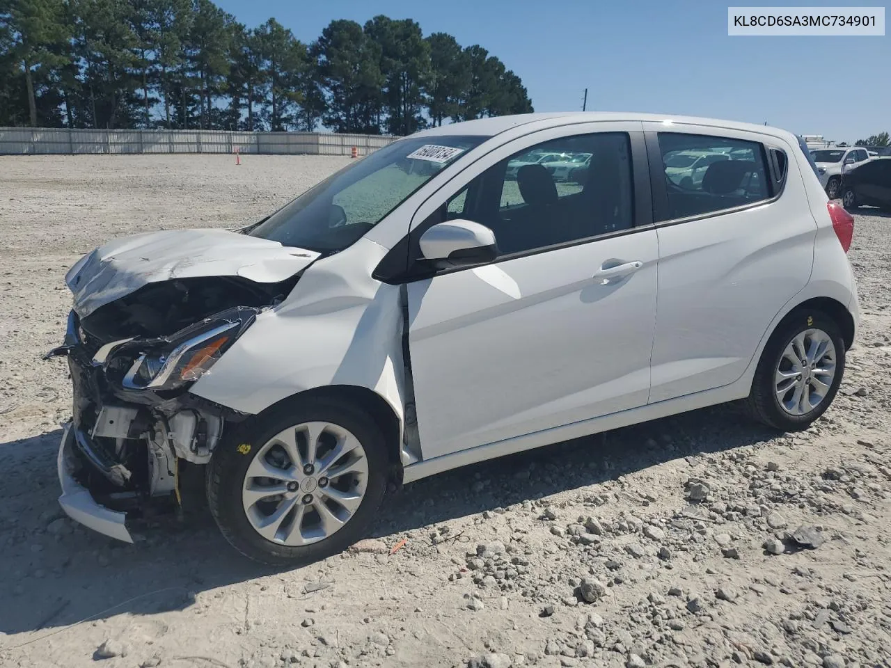 2021 Chevrolet Spark 1Lt VIN: KL8CD6SA3MC734901 Lot: 69008134