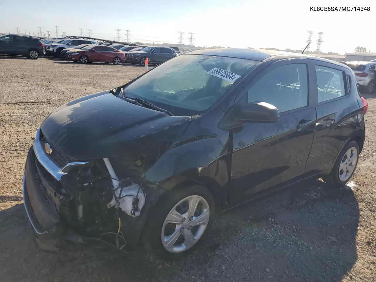 2021 Chevrolet Spark Ls VIN: KL8CB6SA7MC714348 Lot: 69972684