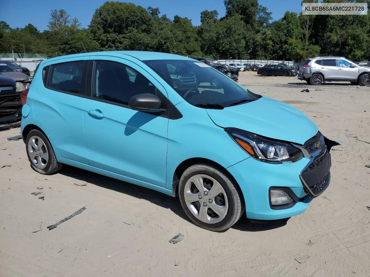 KL8CB6SA6MC221728 2021 Chevrolet Spark Ls