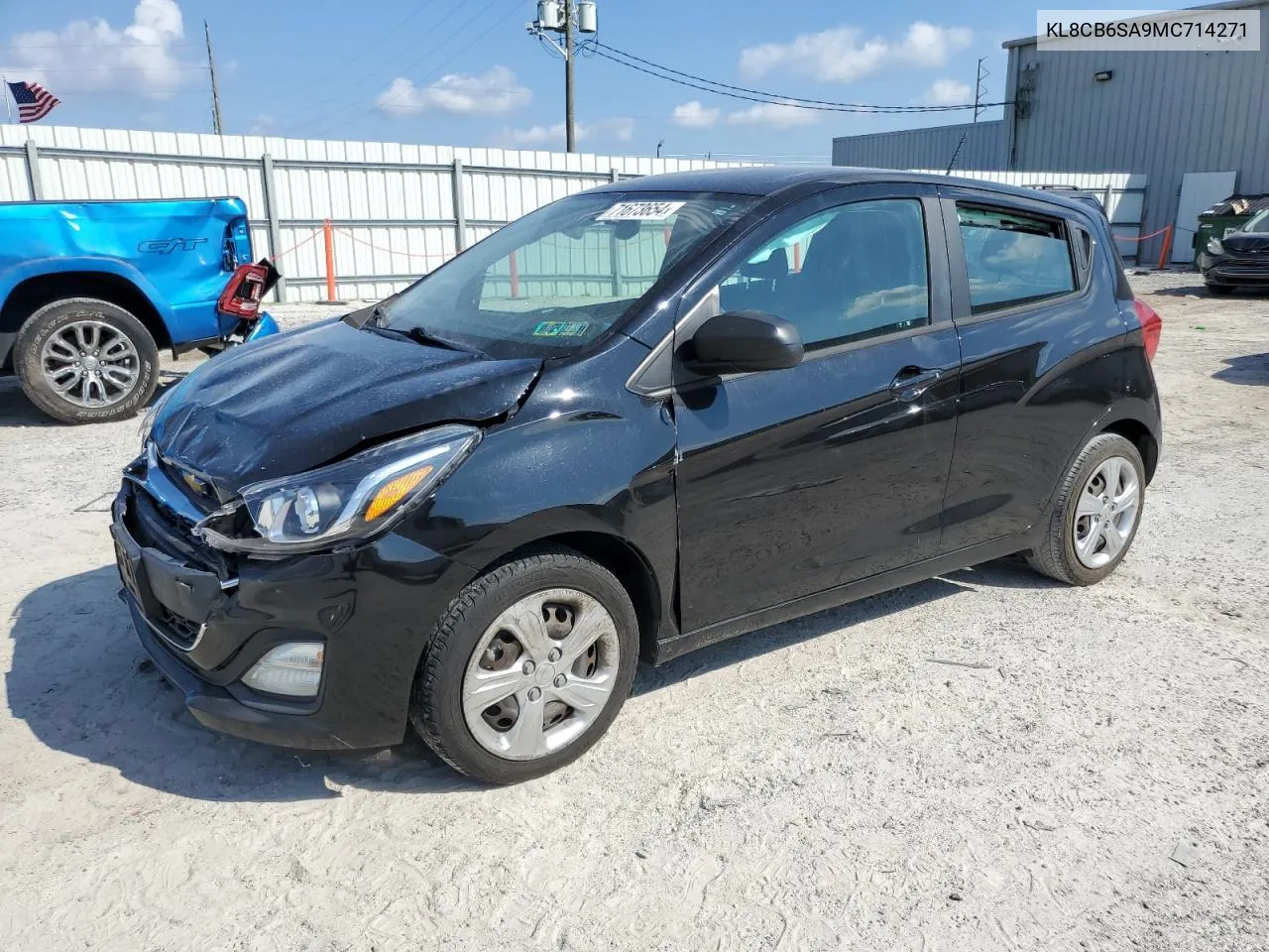 2021 Chevrolet Spark Ls VIN: KL8CB6SA9MC714271 Lot: 71673654