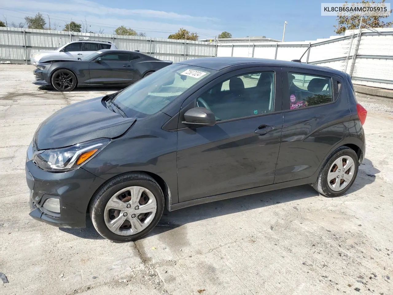 2021 Chevrolet Spark Ls VIN: KL8CB6SA4MC705915 Lot: 72507024