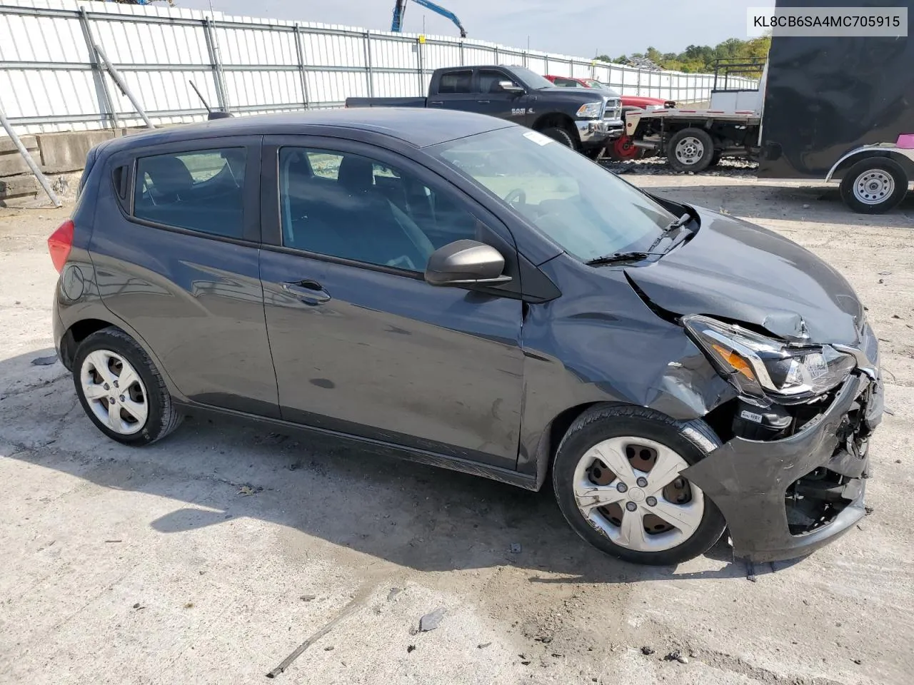 2021 Chevrolet Spark Ls VIN: KL8CB6SA4MC705915 Lot: 72507024