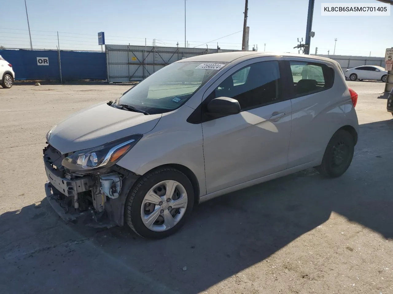 2021 Chevrolet Spark Ls VIN: KL8CB6SA5MC701405 Lot: 72690024