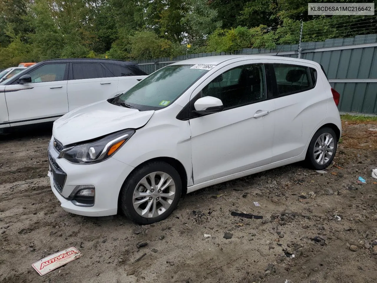 2021 Chevrolet Spark 1Lt VIN: KL8CD6SA1MC216642 Lot: 72771864