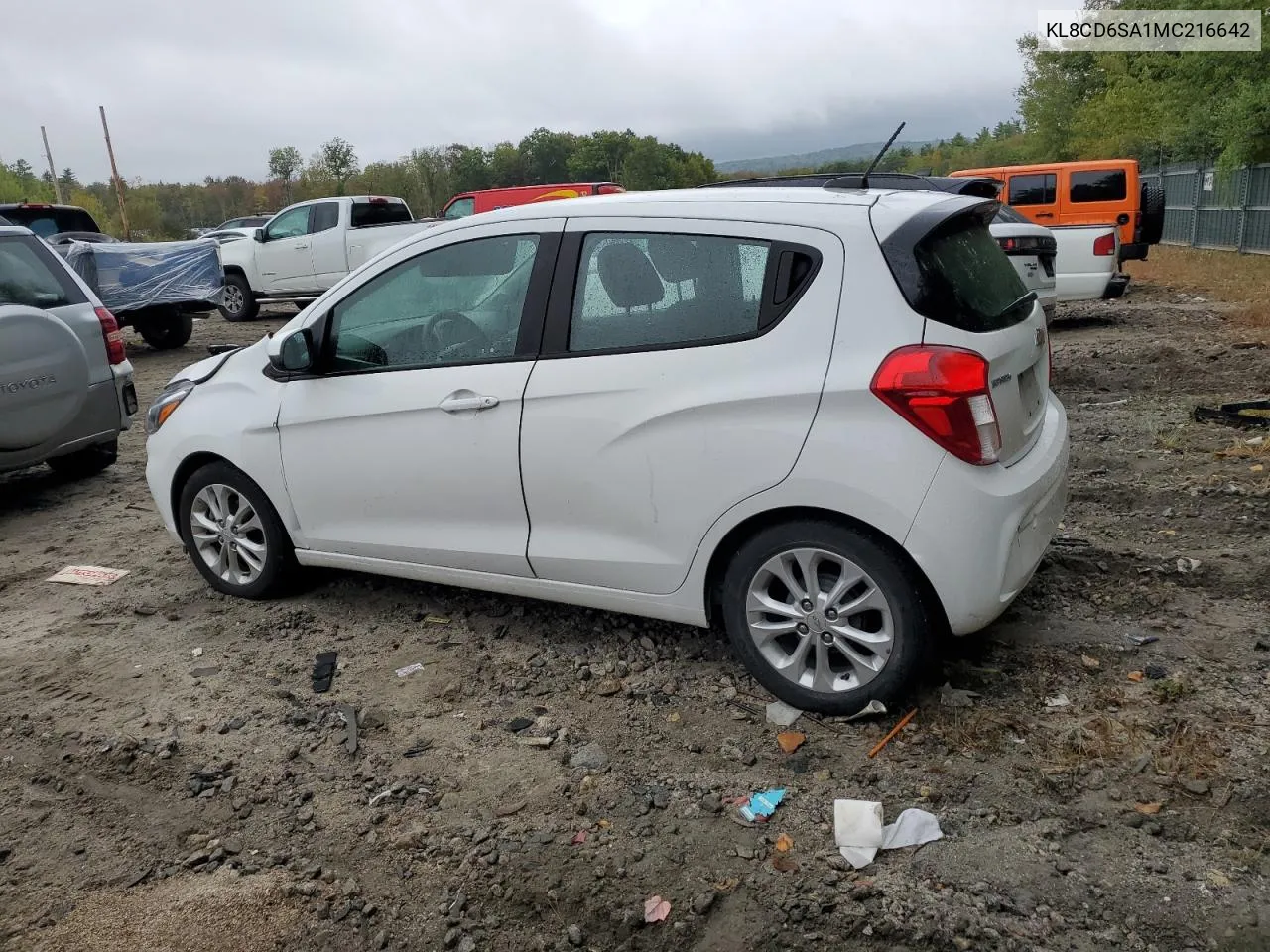 2021 Chevrolet Spark 1Lt VIN: KL8CD6SA1MC216642 Lot: 72771864