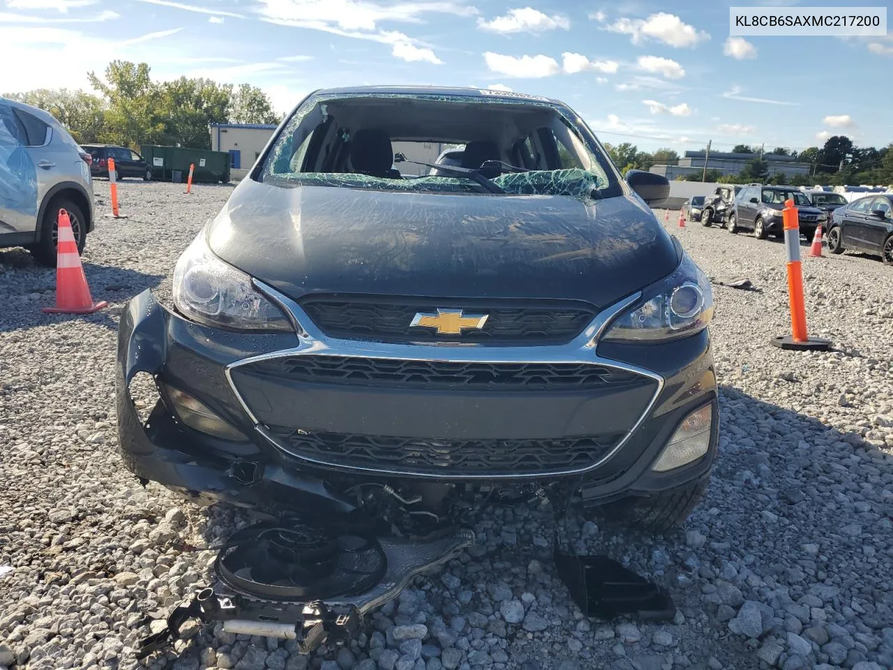 2021 Chevrolet Spark Ls VIN: KL8CB6SAXMC217200 Lot: 73969834