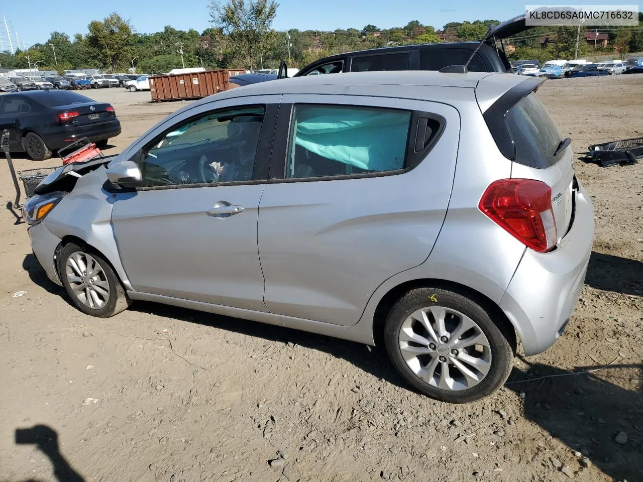 2021 Chevrolet Spark 1Lt VIN: KL8CD6SA0MC716632 Lot: 74729934