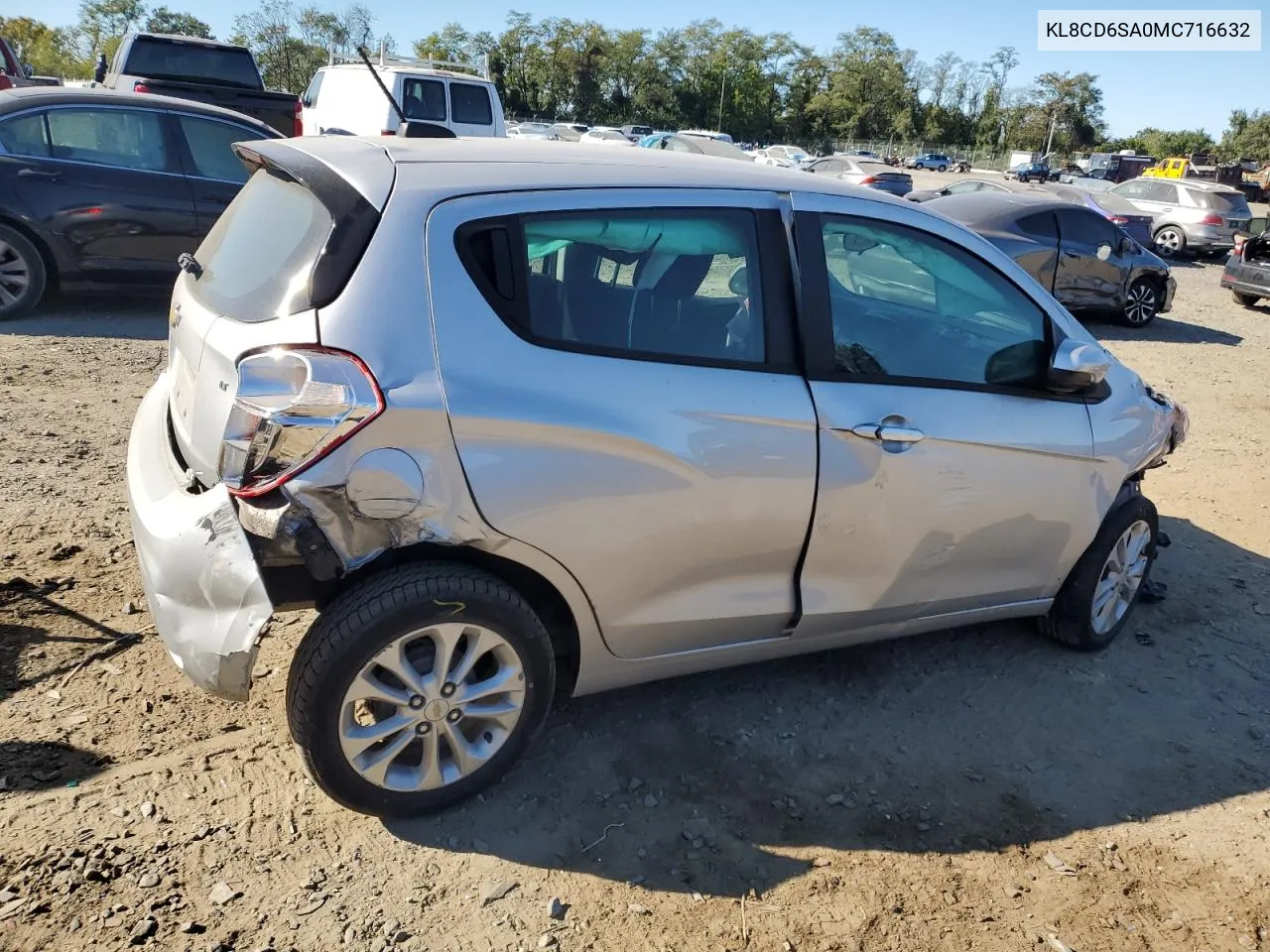 2021 Chevrolet Spark 1Lt VIN: KL8CD6SA0MC716632 Lot: 74729934