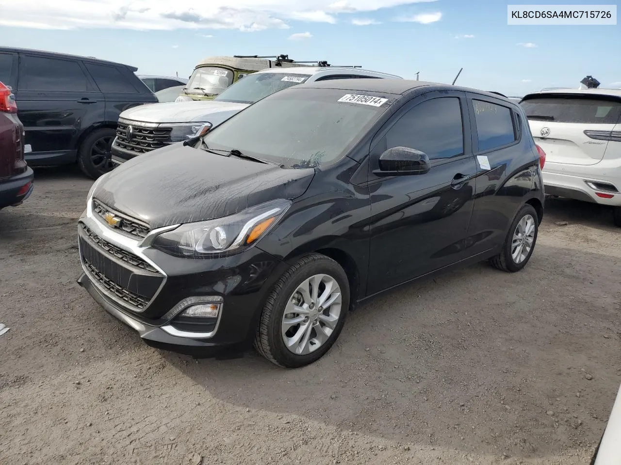 2021 Chevrolet Spark 1Lt VIN: KL8CD6SA4MC715726 Lot: 75105014