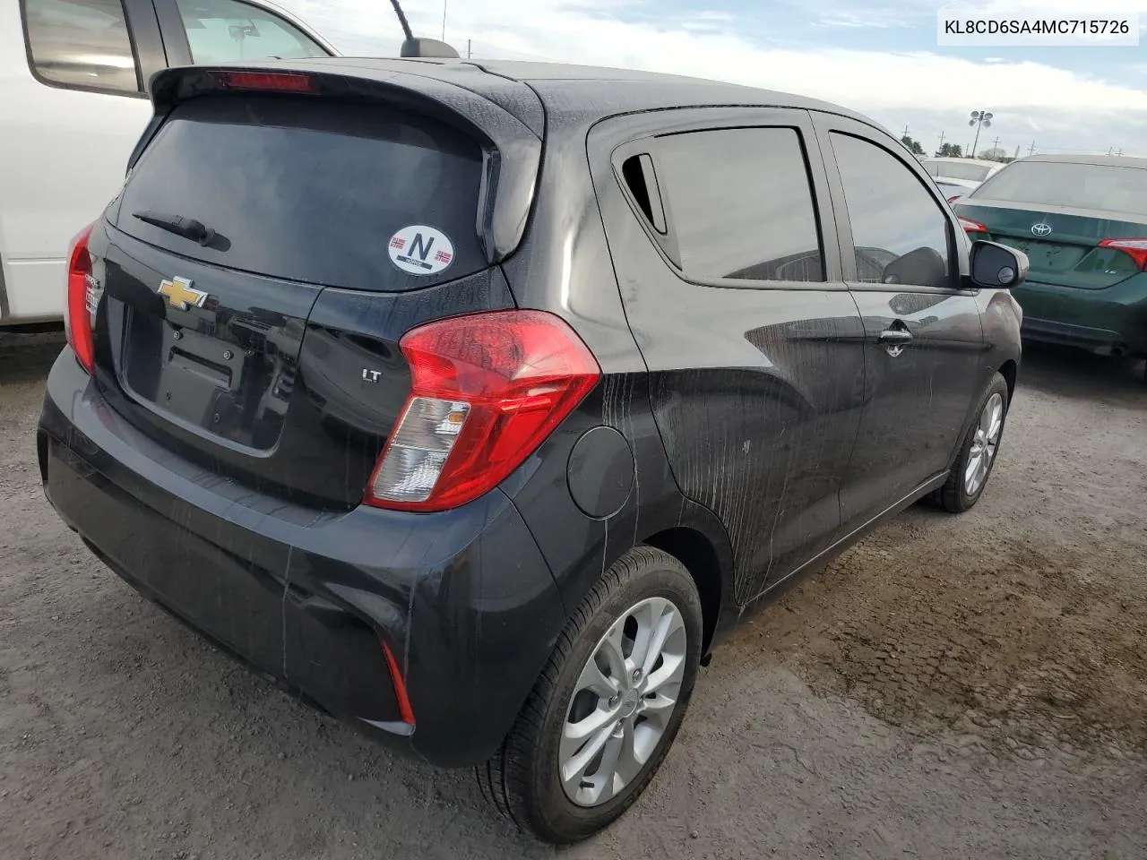 2021 Chevrolet Spark 1Lt VIN: KL8CD6SA4MC715726 Lot: 75105014