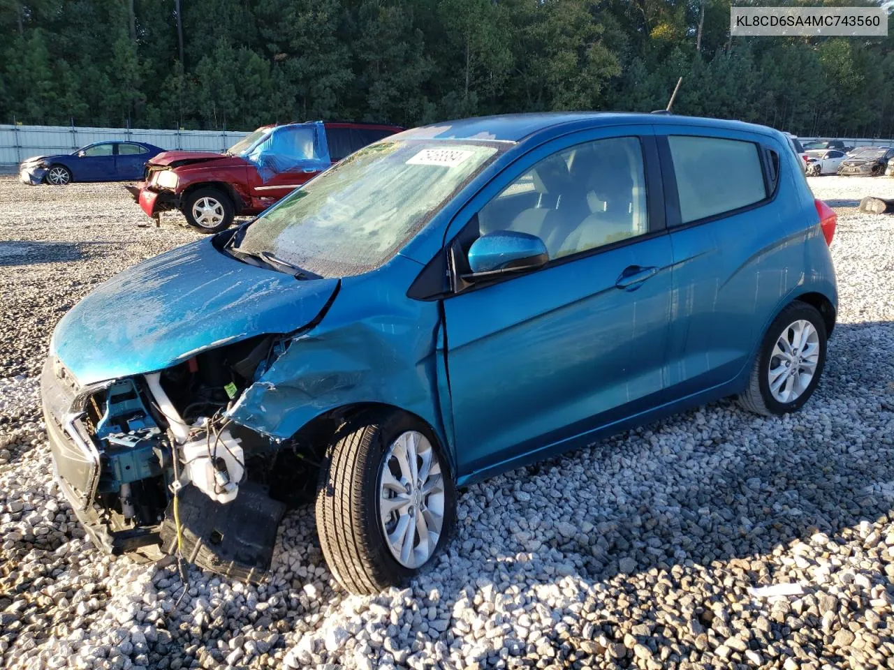 KL8CD6SA4MC743560 2021 Chevrolet Spark 1Lt