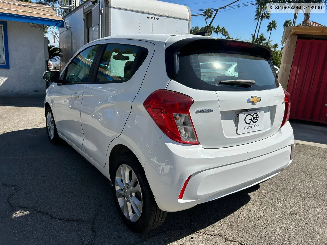 2021 Chevrolet Spark 1Lt VIN: KL8CD6SA9MC718900 Lot: 75498454