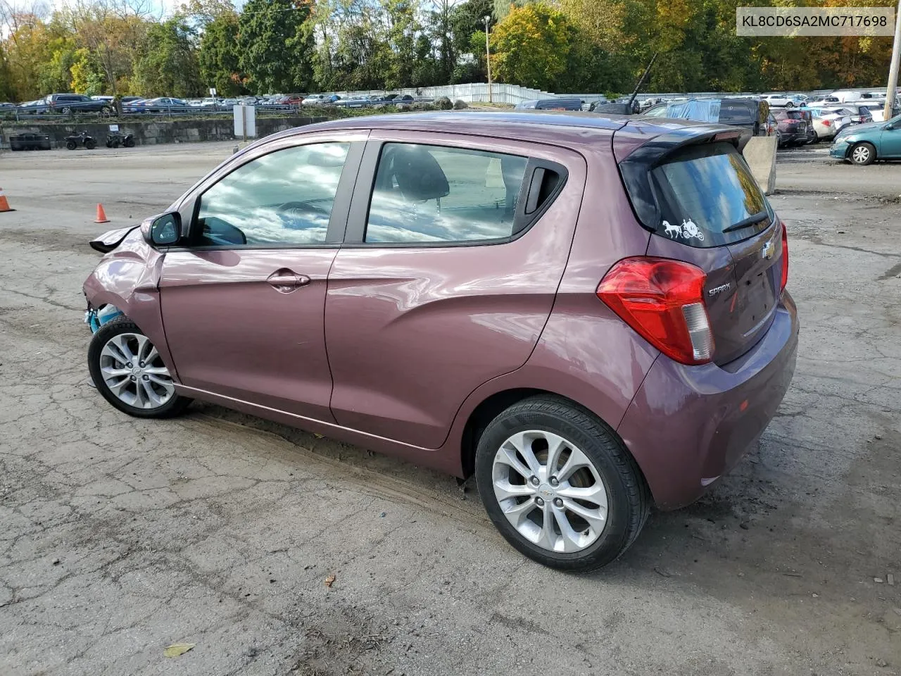 2021 Chevrolet Spark 1Lt VIN: KL8CD6SA2MC717698 Lot: 76254394