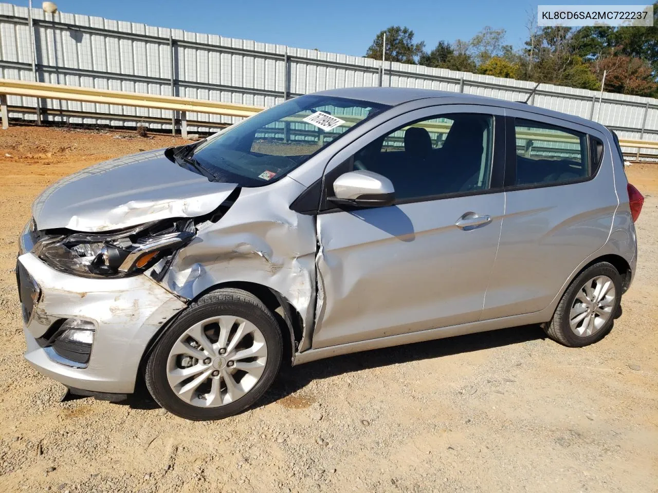 2021 Chevrolet Spark 1Lt VIN: KL8CD6SA2MC722237 Lot: 76709894