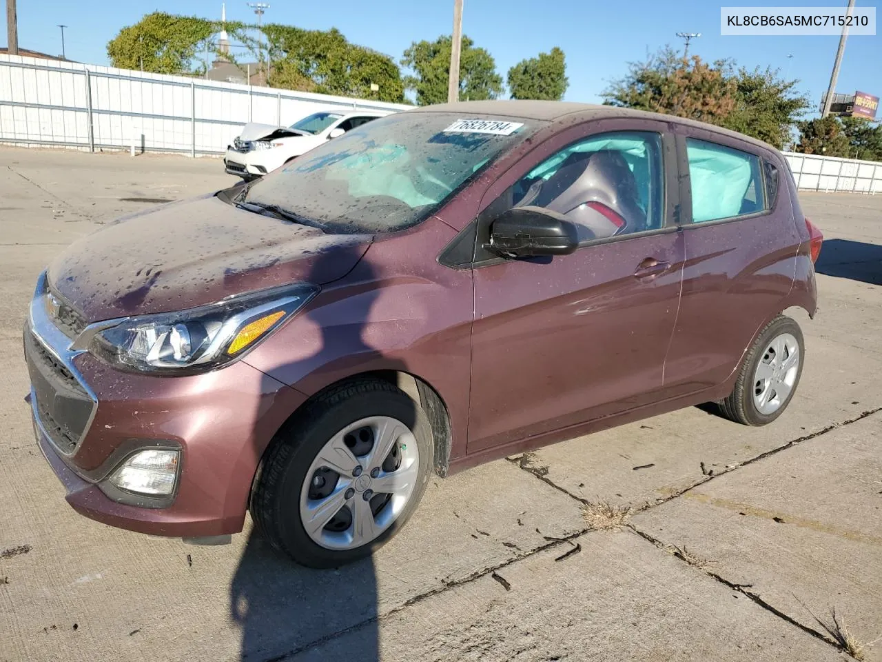 2021 Chevrolet Spark Ls VIN: KL8CB6SA5MC715210 Lot: 76826784