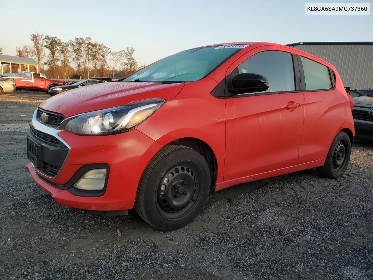 2021 Chevrolet Spark Ls VIN: KL8CA6SA9MC737360 Lot: 78390824