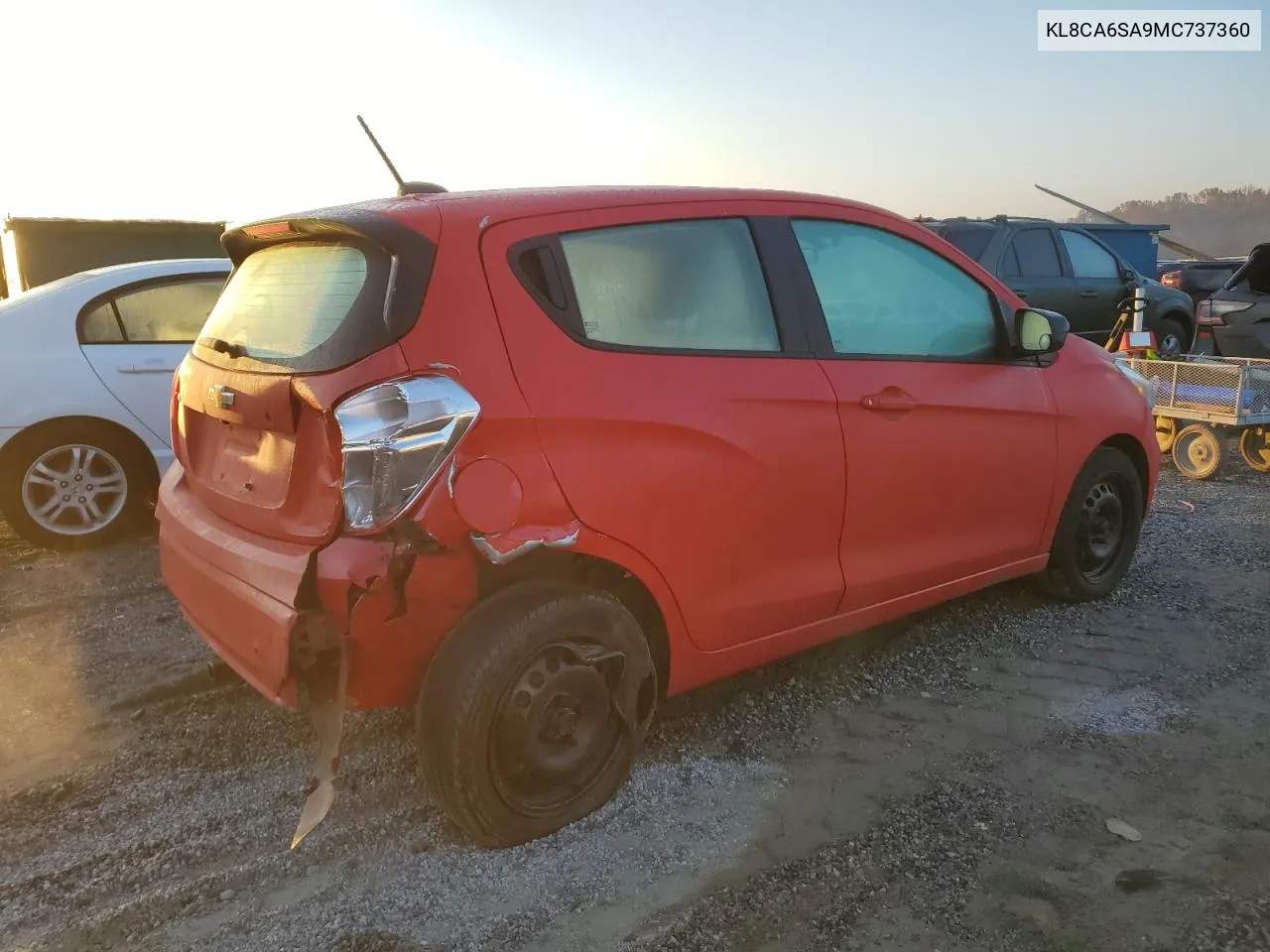 2021 Chevrolet Spark Ls VIN: KL8CA6SA9MC737360 Lot: 78390824