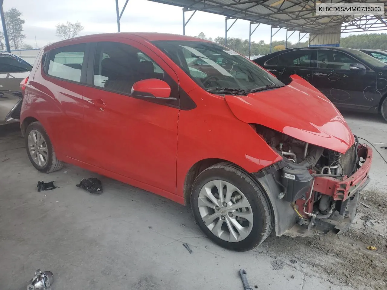 2021 Chevrolet Spark 1Lt VIN: KL8CD6SA4MC736303 Lot: 78777654