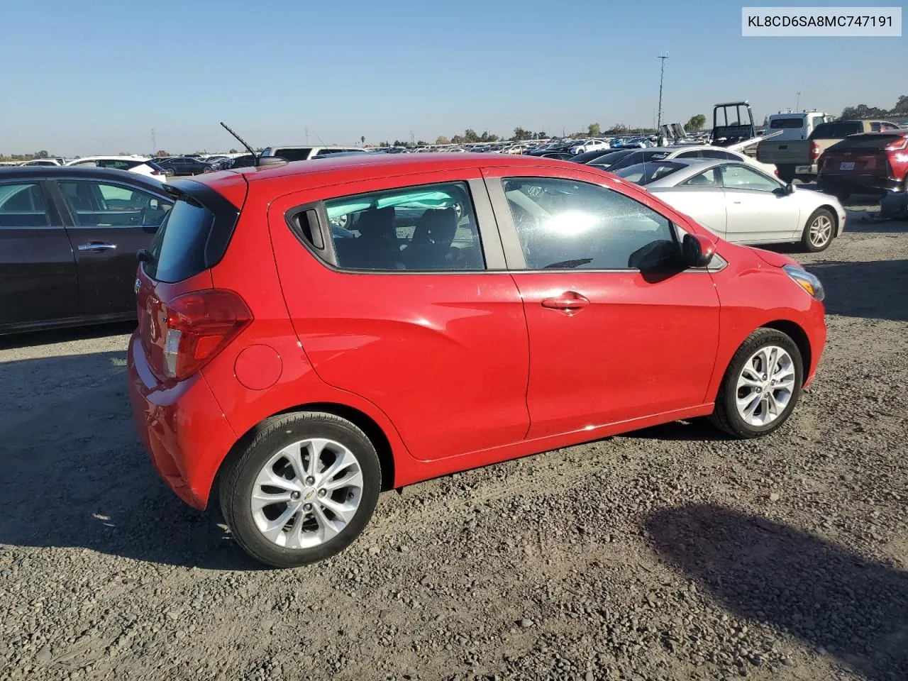 2021 Chevrolet Spark 1Lt VIN: KL8CD6SA8MC747191 Lot: 79842024