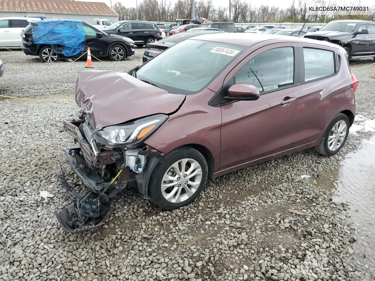 2021 Chevrolet Spark 1Lt VIN: KL8CD6SA7MC749031 Lot: 80057434