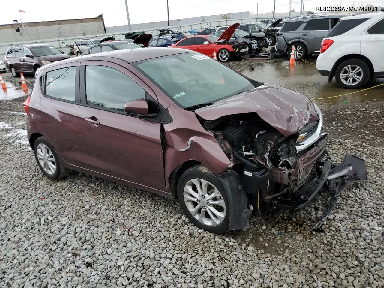 2021 Chevrolet Spark 1Lt VIN: KL8CD6SA7MC749031 Lot: 80057434