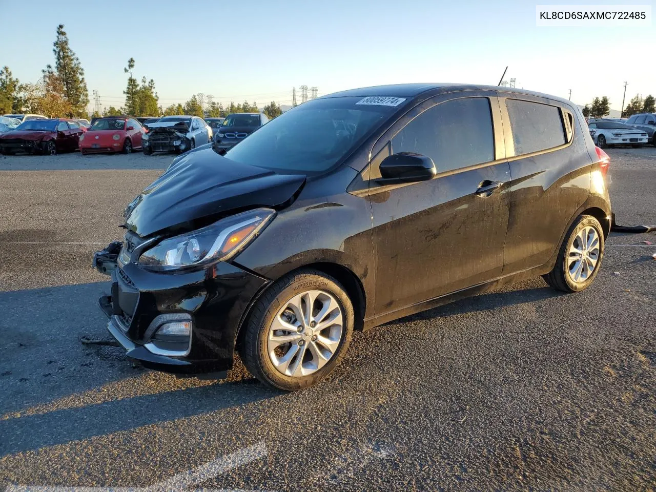 2021 Chevrolet Spark 1Lt VIN: KL8CD6SAXMC722485 Lot: 80059774