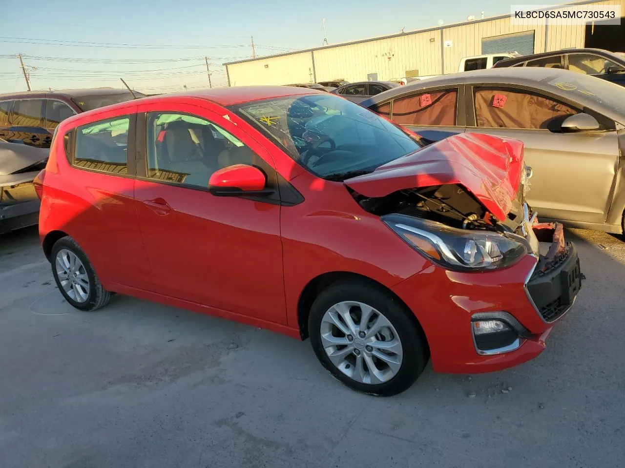 2021 Chevrolet Spark 1Lt VIN: KL8CD6SA5MC730543 Lot: 80522454