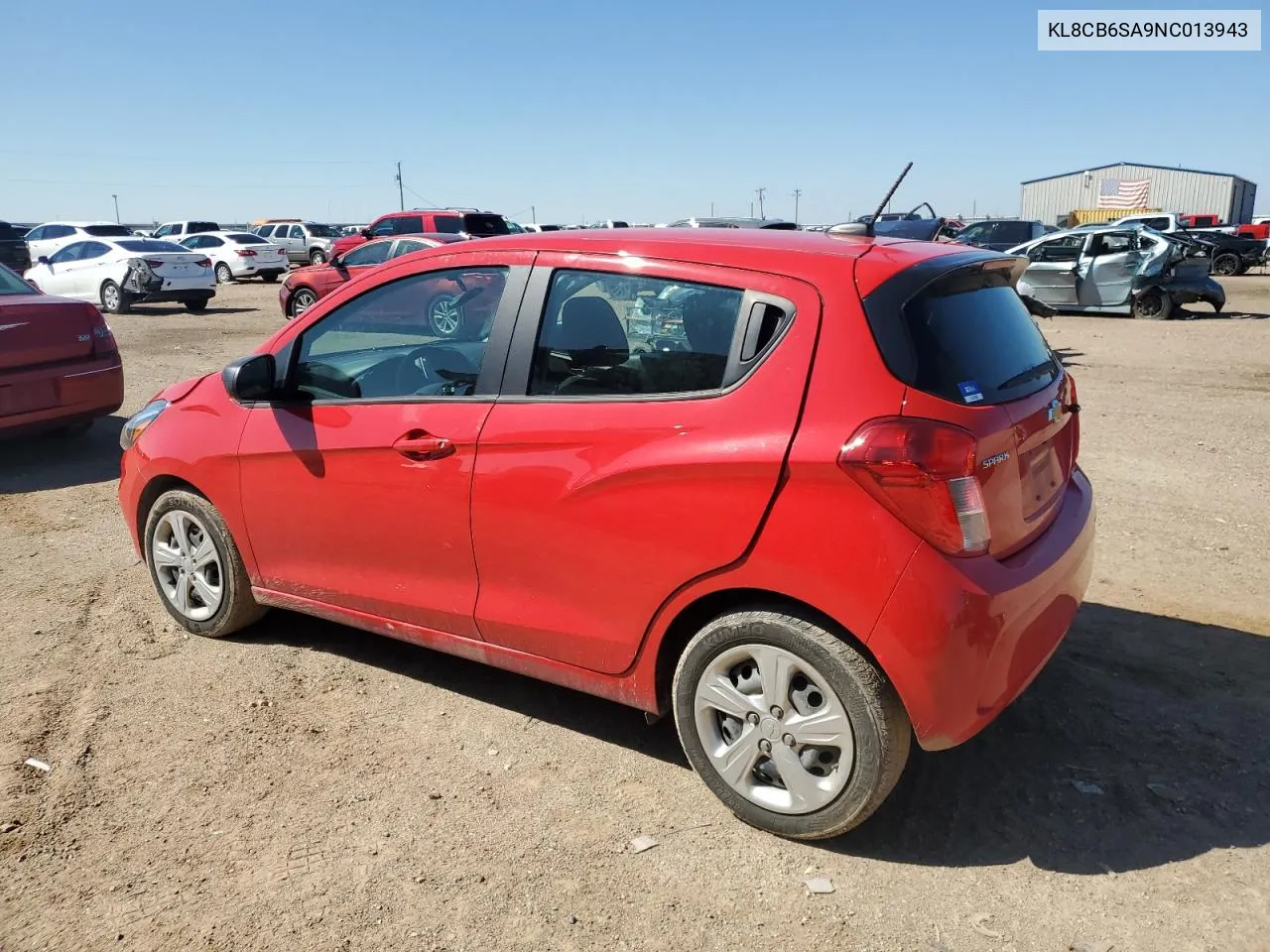 2022 Chevrolet Spark Ls VIN: KL8CB6SA9NC013943 Lot: 72780764