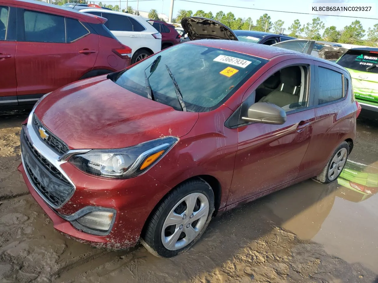 2022 Chevrolet Spark Ls VIN: KL8CB6SA1NC029327 Lot: 73667934